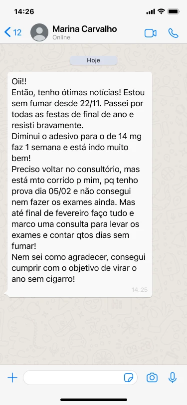 Depoimento de Marina Carvalho